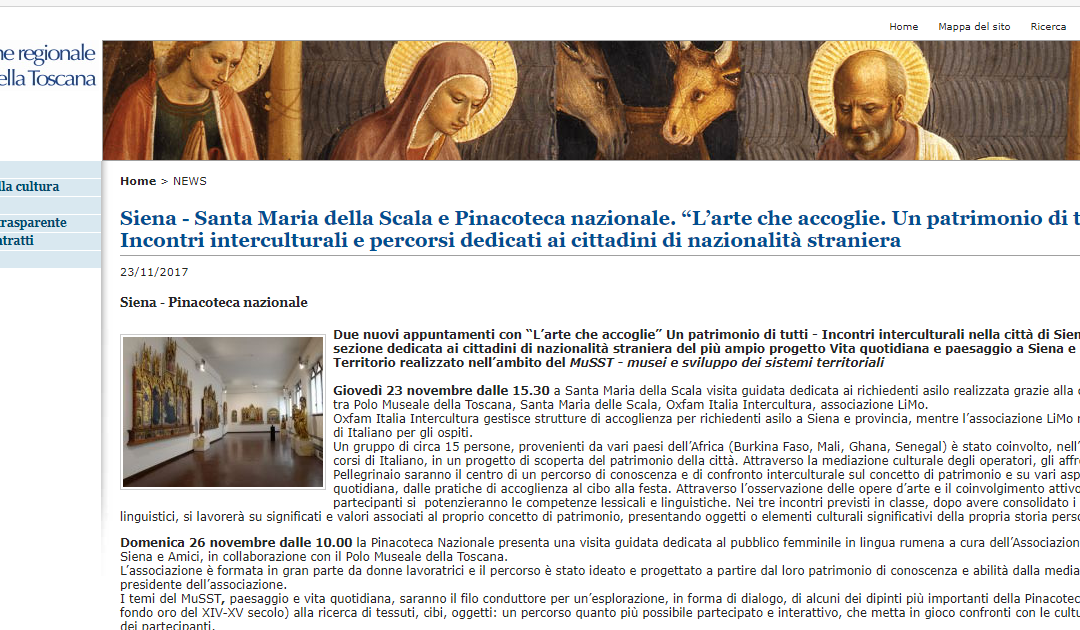 “Un patrimonio di tutti – Incontri interculturali nella città di Siena”